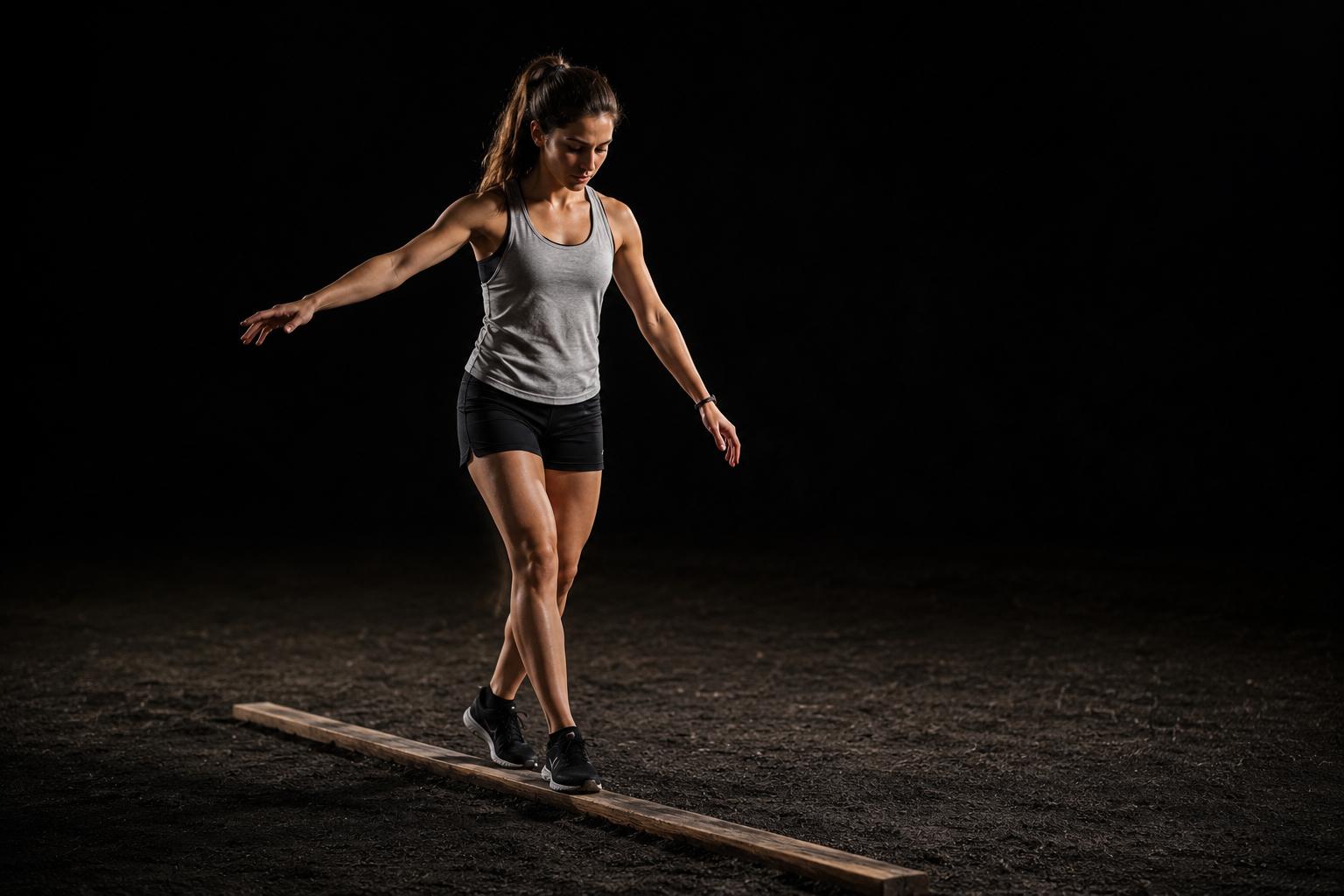 Equilibrios sobre viga: obstáculo de equilibrio en Isla Race