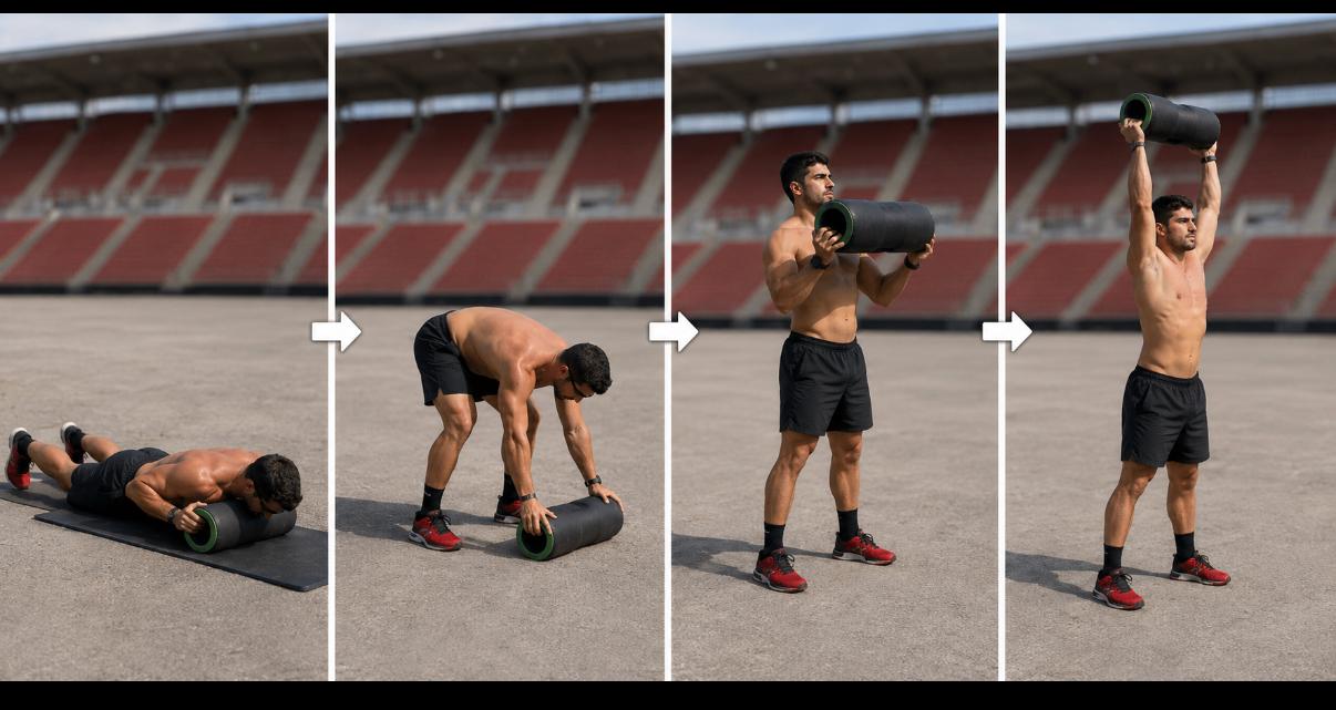 Ram burpee: burpee con saco ram en Isla Race Son Moix